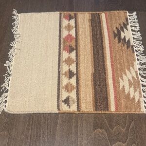 Unique Set of 4 Southwestern Woven Placemats 18inX 18in